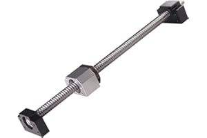 BEVDICNC Kugelumlaufspindel SFU1605 900mm Gewindespindel Edelstahl Kugelumlaufspindel mit BK12/BF12 Unterstützung Muttergehäuse und Kupplungssatz für alle Arten von CNC-Maschinen