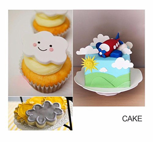 sevenmye 5 PCS Cloud Kuchen Ausstecher Form Fondant Gebäck Cookie Schaf Form Dekoration DIY Werkzeug - 5