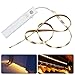 Price comparison product image LiZhi Led Motion Activated Bed Light,Battery Operated Flexible 3.28ft Led Strip Rope Light Kit for Bedroom Cabinet, Nature White 4000K