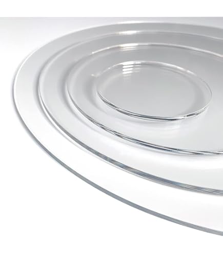 Doorzichtige acrylplaten en schijven, 52 stuks 10 cm cirkels, transparante paneelborden voor doe-het-zelf ambachten en displayprojecten Doorzichtige acrylplaten en schijven, 52 stuks 10 cm cirkels, transparante paneelborden voor doe-het-zelf ambachten en displayprojecten