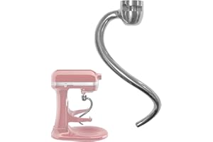 OUGPIU Crochet de Pétrisseur en Acier Inoxydable,pour Batteur sur Socle à Tête Inclinable 4.5/6QT Kitchen-Aid de Cuisine Professionnelle Accessoires de Cuisson Crochet Pétrisseur,Passe au Lave-Vaisselle