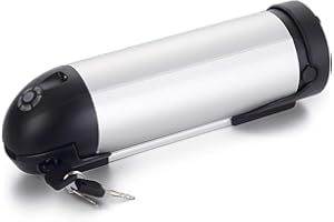 HANERIDE Batterie de rechange 36 V au lithium pour vélo électrique électrique avec chargeur et support