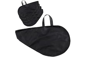 Deliex delicias de Extremadura Lote 10 bolsas para jamón con asas. Funda para JAMONES IBERICOS - Jamon curado-Bolsa para jamón Un Buen jamón Debe IR presentado como se Merece (Negro)