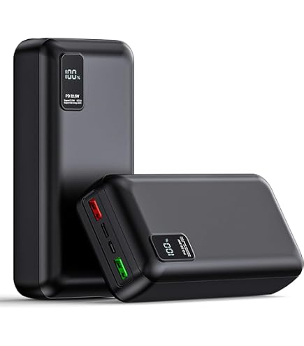 Powerbank 60000mAh Mit 22,5W PD Schnellladung – 4 Ausgänge, LED-Anzeige, Für Smartphones, Tablets & Mehr