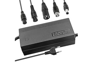 UURRPP 42V 5A Li-ion Ladegerät Mehrere Stecker PowerFast 3-Prong Inline Stecker Für 36V Pocket Mod Sport Mod für Elektroroller 10S