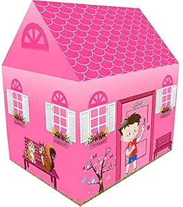 JRMs Kids Play Tent Children Playhouse Light Weight, Water Proof Kids Play Tent House for Girls and Boys with Free Theme mask (Doll House Tent)