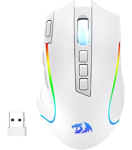 Redragon M693 Souris De Jeu Sans Fil, 8000 DPI Avec Connexion 3 Modes, BT Et 2,4 G Sans Fil, 7 Boutons Macro, Capacité D'alimentation Durable Pour PC/ Mac/ordinateur Portable