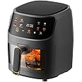 Multifunctional Air Fryer 8 Liter Large Capacity 2400 Watts – Clear Glass Window, Digital Touch Control Panel – 8 Different Menu with Temperature Adjustable Instant Pot