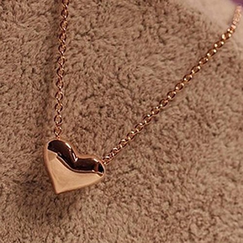 Halskette, Ularmo Frauen Gold Herz Bib Statement Kette Anhänger Halskette Schmuck