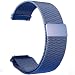 Produktbild Ersatzbänder für Garmin Vivoactive 3 Fitness Uhr 20mm Einstellbare Milanese Mesh Loop Edelstahl Metallband Schnellspanner Zubehör Armband (Blau)