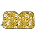 Produktbild YelloSun Windshield Sunshade for Car,Floral Vintage Pattern of Cute Pure Flowers Spring Blossoms,Front Window Sun Shade Visor Shield Cover(27.5 x 51)