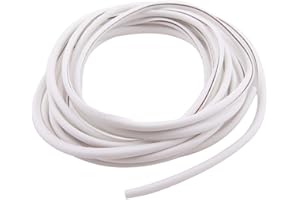 ETOPARS Guarnizione Porta Auto U Forma 5M Bianca Gomma Auto Bordo della Striscia Guardia Protezione Paracolpi Strisce Guarnizioni Proteggi Portiera