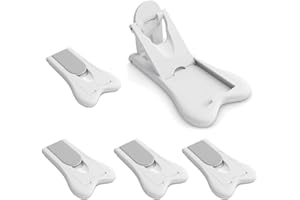 SGERUFZ Blocco per Porta Scorrevole, Chiusura di Sicurezza, 5 Pezzi, Nessuna Foratura Richiesta, Bambini, Facile da Usare, Finestre, Ferma Finestra, Blocca Ante