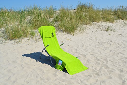Strandtasche oder Strandtuch Beachbag Kiwi Gartenliege Strandliege Liegenbezug mit Taschen und Nackenöffnung für Nackenrolle ! Das Original ! - 9
