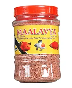 Maalavya Fast Red Fish Food 200 Grams (Hi Quality) (Make in India) (for deep Natural red)