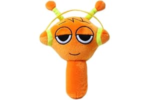 Kouipoie Sprunki Peluche 9.8" Divertente Peluche Sprunki Per Fan Di Giochi,Super Morbido Giocattolo Da Collezione,Regali Di Natale E Compleanno Per Bambini E Ragazzi Di 6+Anni. (Arancione)