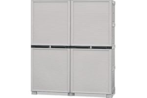 ART PLAST ARTPLAST Concert Armadio Porta Scope in Polipropilene con Ante Blu Petrolio, Portascope, 172x100x39