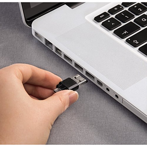 Hama Kartenleser für Smartphone/Tablet (mit Schutzkappe, passend für microSD/HC/XC, USB 2.0) schwarz - 5