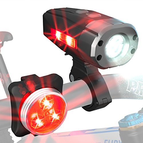herobeam USB Batería luces de bicicleta Set