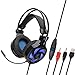 Produktbild WQGNMJZ Gaming-Headset, SY855MV, LED-Beleuchtungs-Headset, Game E-Sport-Headset für PS4, PC, Earmuffs Kopfhörer, Dolby Surround