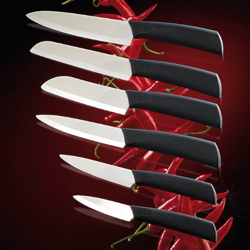 Rosenstein & Söhne Keramikmesser Komplettset 6-teilig - 2