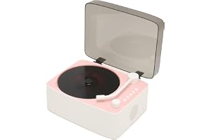 Bärbar CD-spelare med Bluetooth, Vintage CD-musikspelare, Retro Grammofon CD-spelare, Inbyggda HiFi-högtalare, Stöd för USB