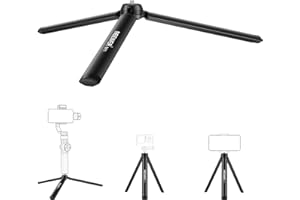 NEEWER Mini Treppiede in metallo, supporto da tavolo, scrivania treppiede compatto compatibile con gru M2, Smooth Q2, stabilizzatore per maniglia Gimbal e tutte le fotocamere