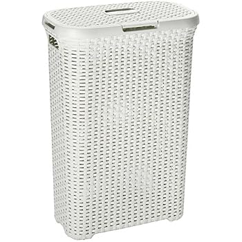 BranQ - Home essential Panier de rangement universel multifonctionnel en bambou sans BPA en plastique Taille S - 2,5 l - 1 pièce - Crème