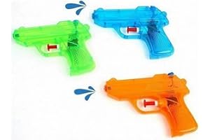 KMSTARS LOT 4 Pistolets A Eau 12 X 9 CM Jeu Plage Piscine Jouet Pistolet à Eau Offre des Heures de Plaisir et de fraîcheur Pendant Les Chaudes Couleur aléatoire par Rapport à l'arrivage