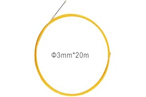 Domeilleur 10/20/30M 3mm Fiberglass Cable Push Pullers Duct Snake Rodder Fish Tape Wire