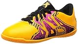 En Suela exterior de de sala adidas X 15.4 IN J, Botas de fútbol Unisex niños, Naranja/Negro/Rosa (Dorsol/Negbas/Rosimp), 29 EU