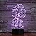 Produktbild Poodle Dog 3D led Night Light for Baby Bedroom Moulding Night Light Night Light Beside Table Lamp USB Illusion Lamp Illusion LampChanging Table Lamp