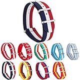 Gemony NATO Armband Premium Ballistic Unisex Nylon Uhrenarmband 18mm/20mm/22mm (WB-18084, 18MM)