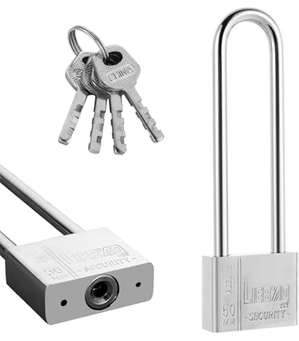 Kraftann - Lucchetto Con Arco Extra Lungo, 40 , In Ottone Assiccio - Foto 7