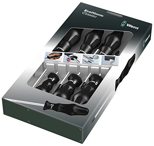 Wera 1734/55/6 Schraubendrehersatz Kraftform Classic, 6-teilig, 05031281001