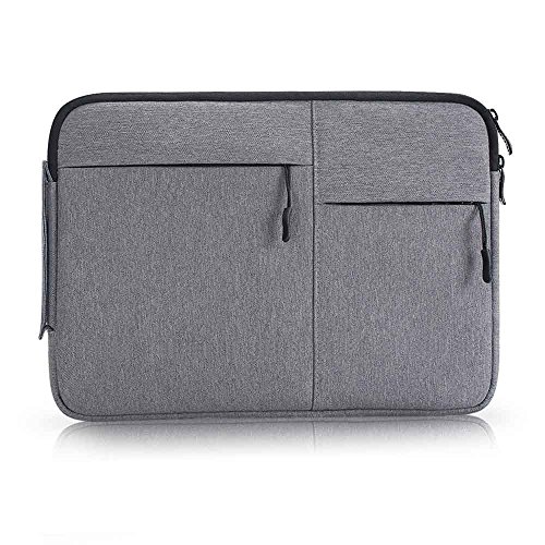 iCozzier 13-13.3 Zoll Multi- Fach- Laptoptasche mit Trageriemen/ Business – Tasche mit miltifunktionellem Schutz/ einzigartige stilvolle Aktentasche für 13 Zoll Ultrabook/ Notebook/ MacBook – Dunkelgrau - 2