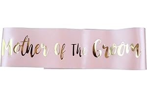Yueshop 1 PCS Pink Sash of Bride to be/Bridesmaid/Maid of Honour Sash for Hen Party Wedding (Mother of The Groom)
