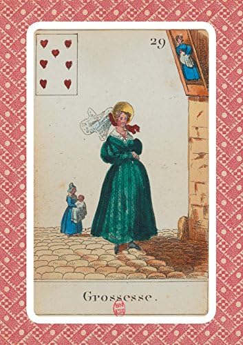 Carnet Ligné Cartomancie, Grossesse, 18e Siècle (Bnf Cartes a Jouer)