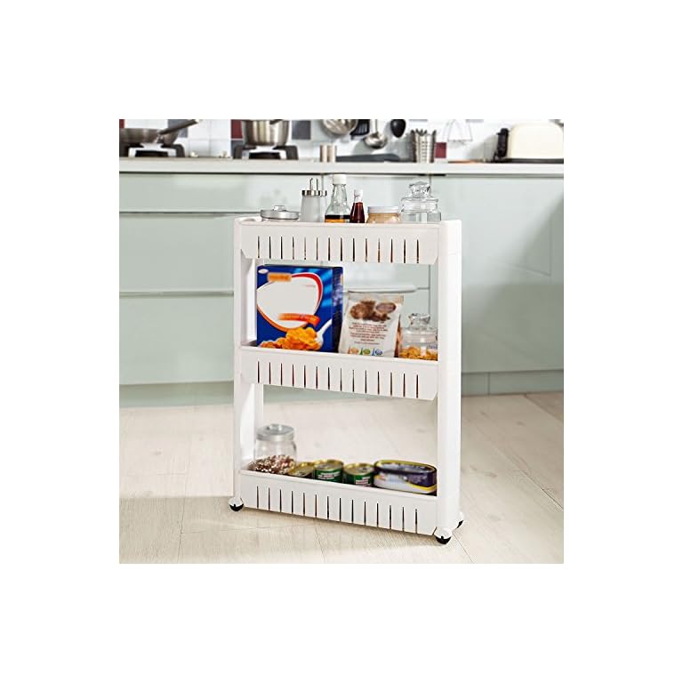 Nischenregal Küche,Nischenschrank Weiß,Küchenregal Aufbewahrung