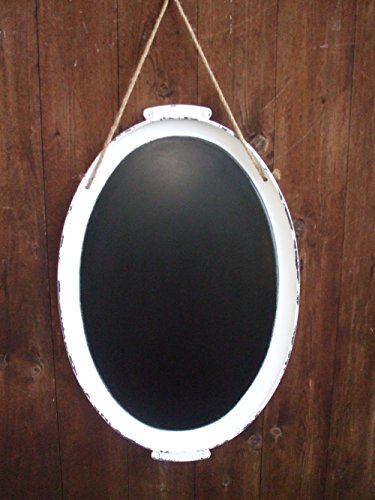 Wunderschöne Wandtafel, Kreidetafel, Schreibtafel, oval, Landhausstil