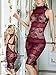 Produktbild Versuchung High - End Sexy Dessous Sexy Spitze Kleid Versuchung,Alle Code,Rotwein