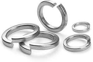 BOUMVID 50 Pièces M10 Rondelle Autobloquante Rondelles Ressort Inox, Rondelles de Sécurité Fendues en Acier Inoxydable 304, Rondelle de Blocage Grower Frein Ressort, pour Vis Boulon Ecrou,