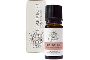 Olio Essenziale Cannella puro alimentare Il Labirinto Officinale - Oli Essenziali Naturali - Olio essenziale per Diffusori e Umidificatori, Aromaterapia, Vegano - 10ml