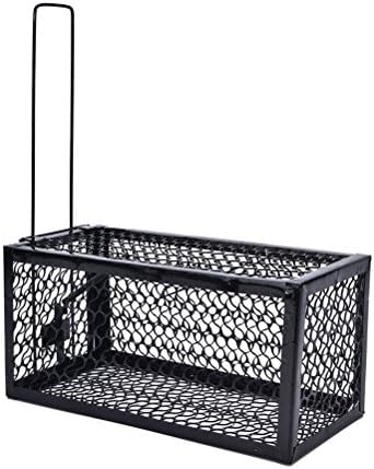 QuiCi Metal 1 Door Rat Cage Trap Catch Release Humane Rodent Cage for Mice,Mouse,Rat,Mole,Weasels Control and More Small Rodents
