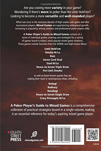 Book's Cover of A Poker Player's Guide to MIXED GAMES: Core Strategies for HORSE, Eight-Game, Ten-Game and Twelve-Game Mixes