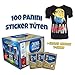 Produktbild Panini WM Russia 2018 Sticker Display (100 Tüten) + gratis Minion T-Shirt