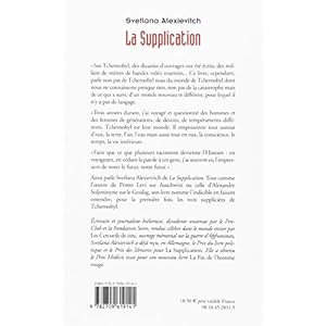 La supplication: Tchernobyl, chroniques du monde après l'apocalypse