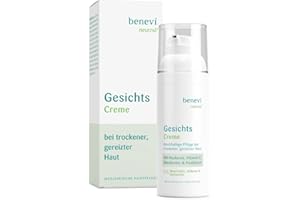 ‎BENEVÍ benevi Gesichts-Creme 50ml reichhaltige Pflege für empfindliche und irritierte Haut - für die trockene und zu Neurodermitis neigende Haut - Hyaluron Panthenol Sheabutter pH-hautneutral