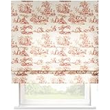 Raffrollo Toile Rot - maßgefertigt