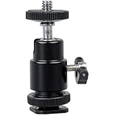 Ayex Tripod, Monopod ve Hot Shoe İ&ccedil;in Mini Kafa